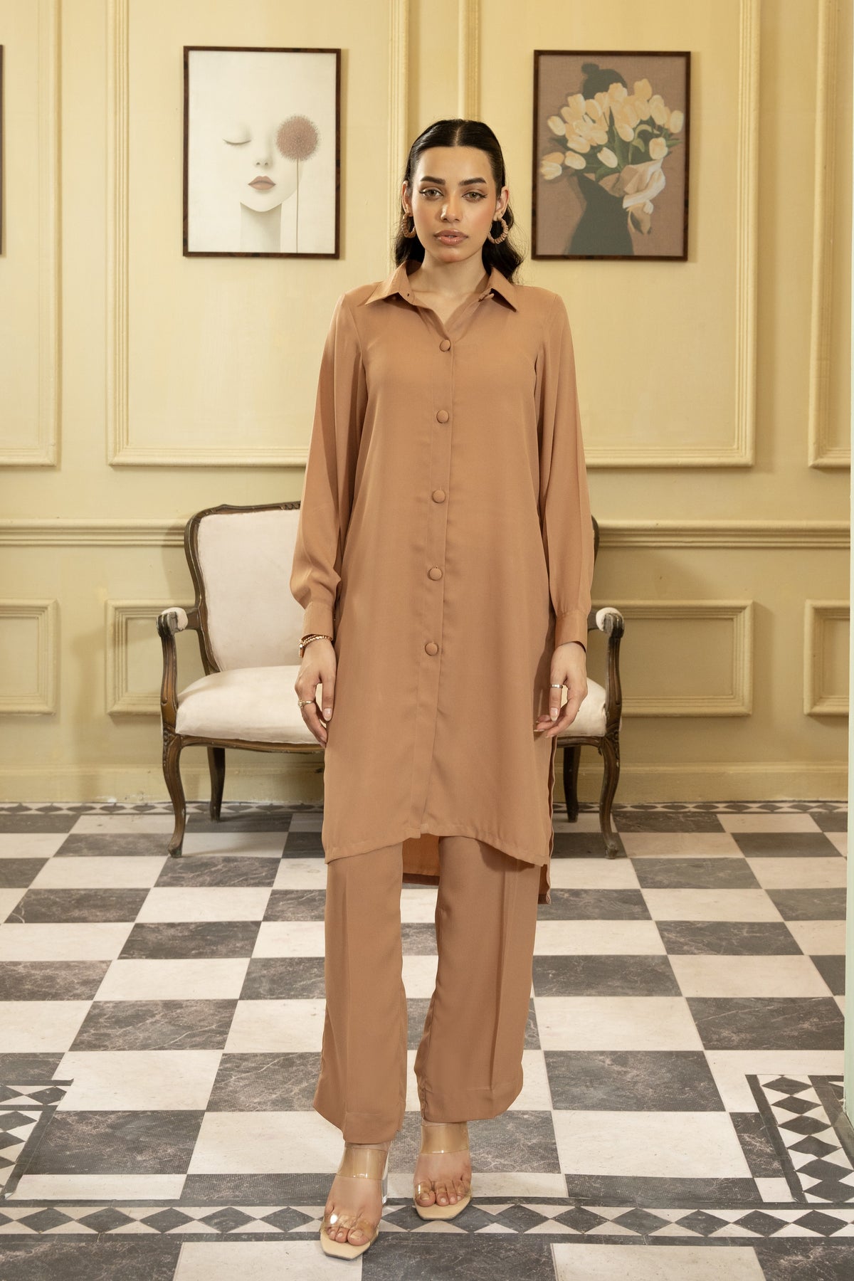 Coord Set- Camel Brown