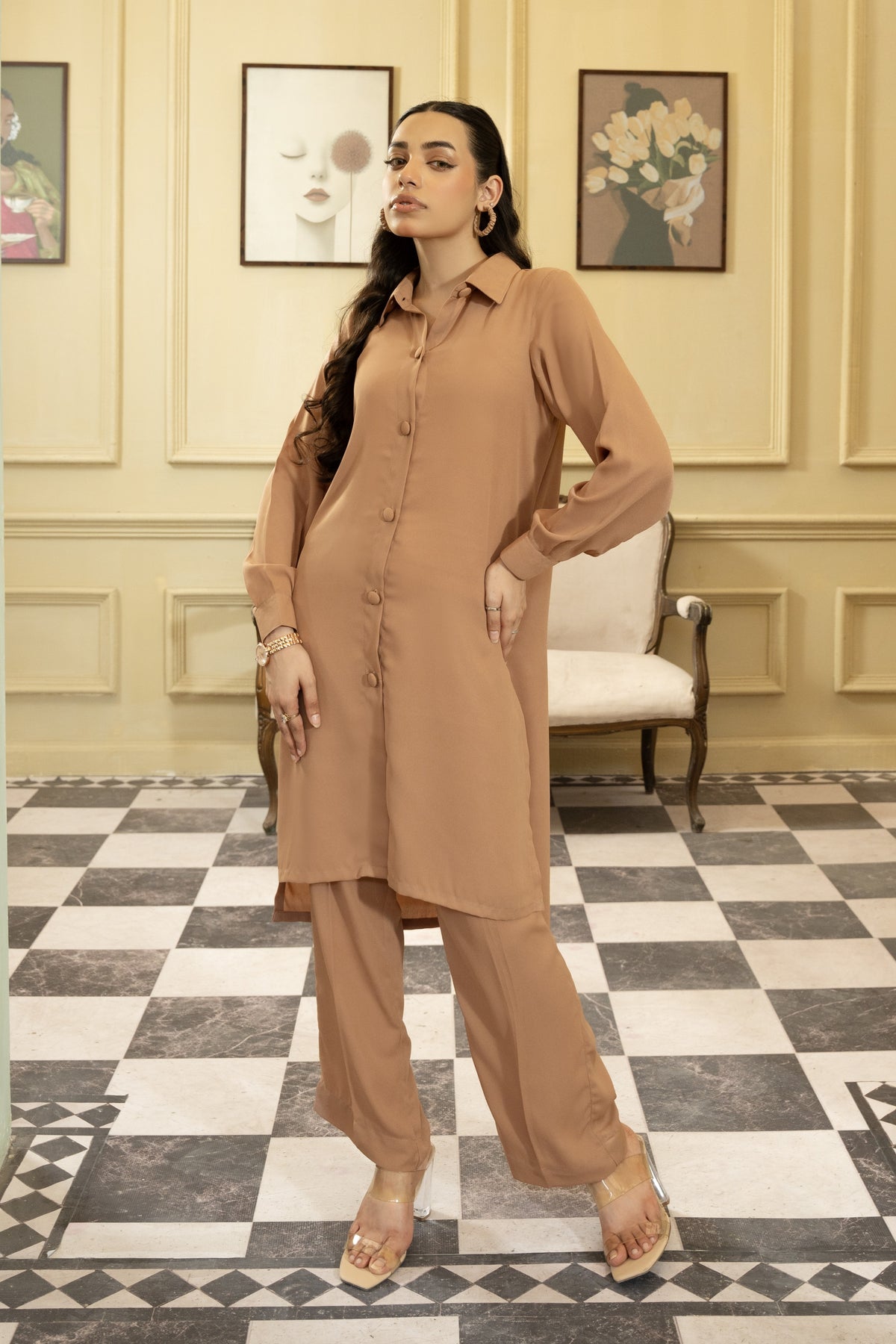 Coord Set- Camel Brown