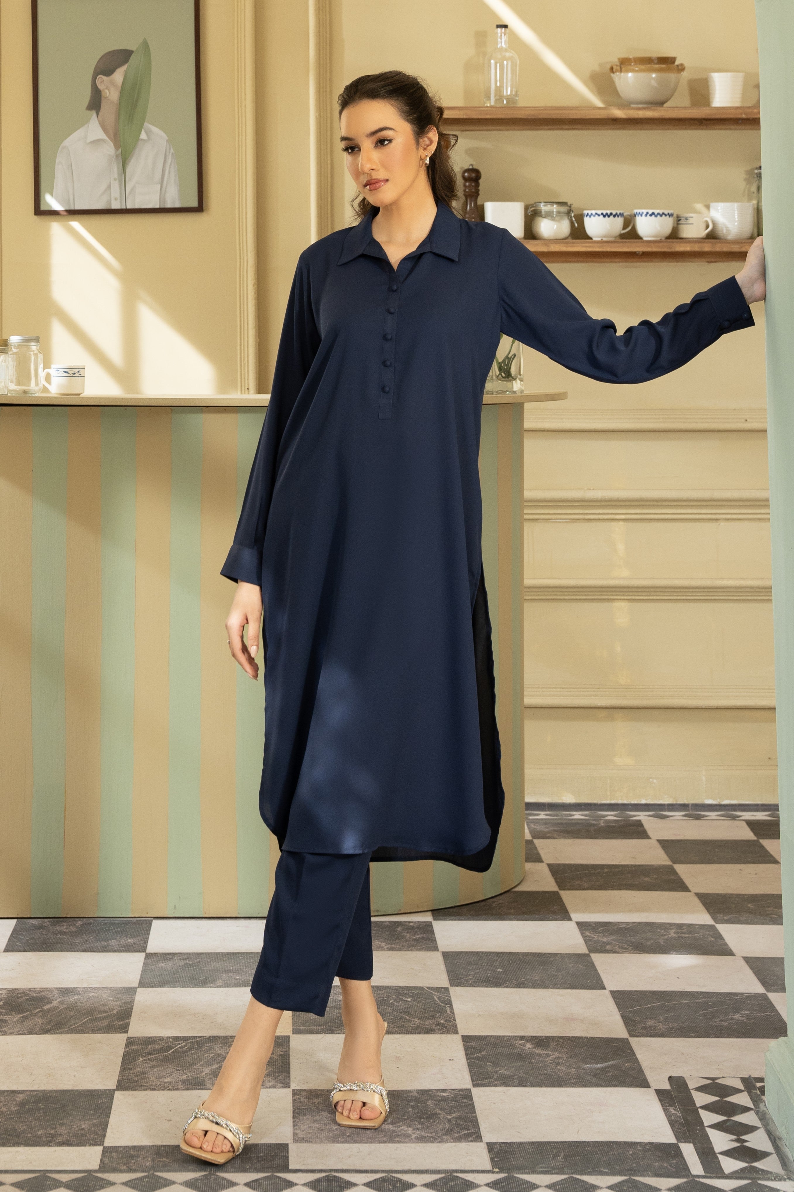 Coord Set- Navy Blue
