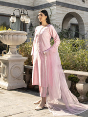 Pastel Pink Raw Silk 3pc Suit