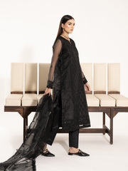 Organza 3pc Suit-Black