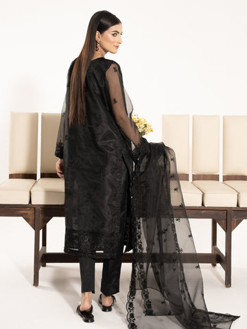 Organza 3pc Suit-Black