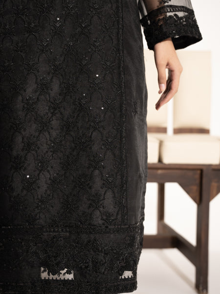 Organza 3pc Suit-Black