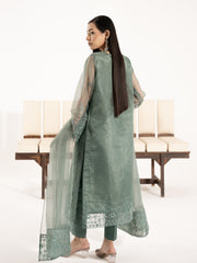Organza 3pc Suit-Sage Green