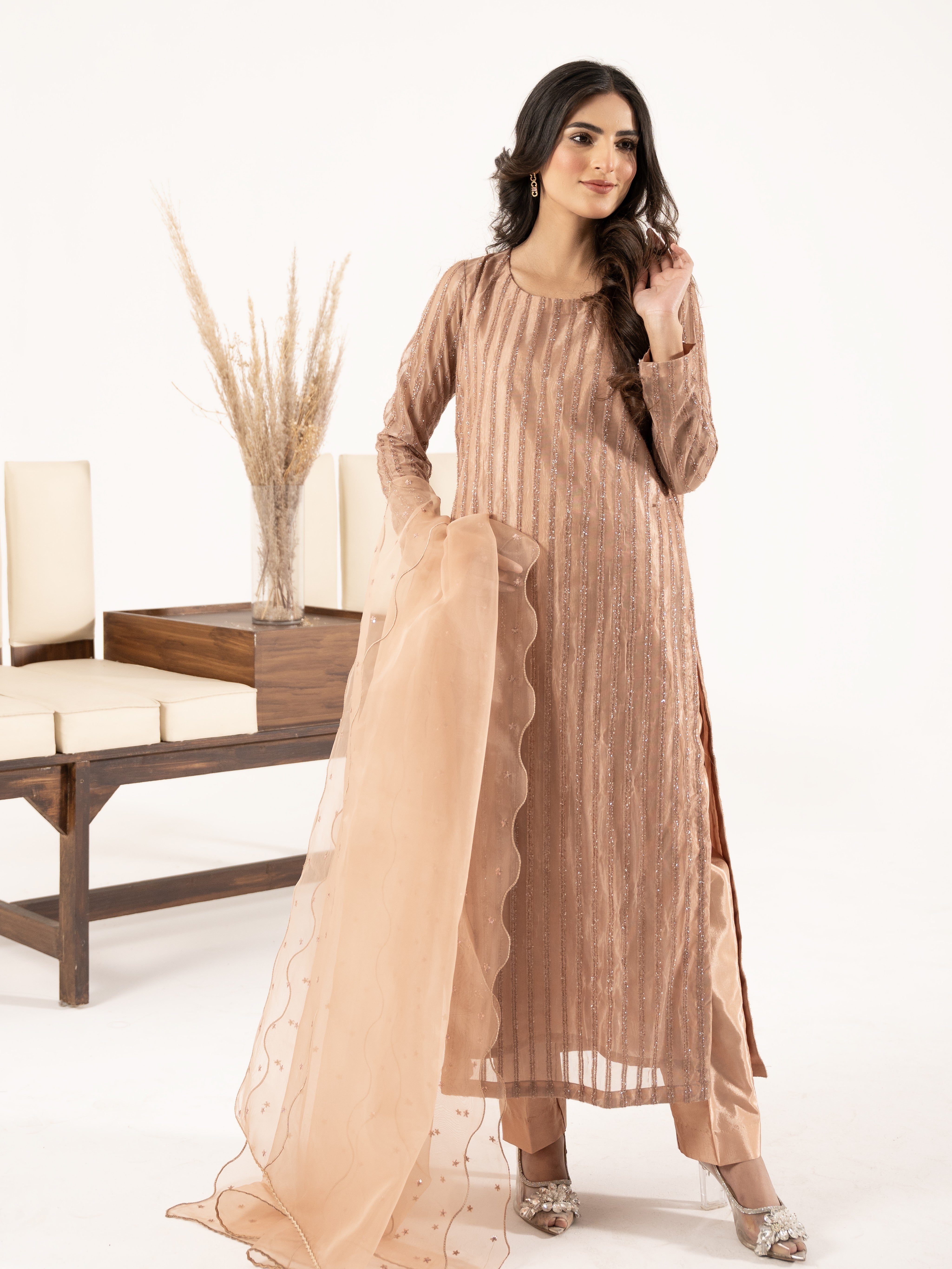 Moonlight 3pc Suit- Rose Pink