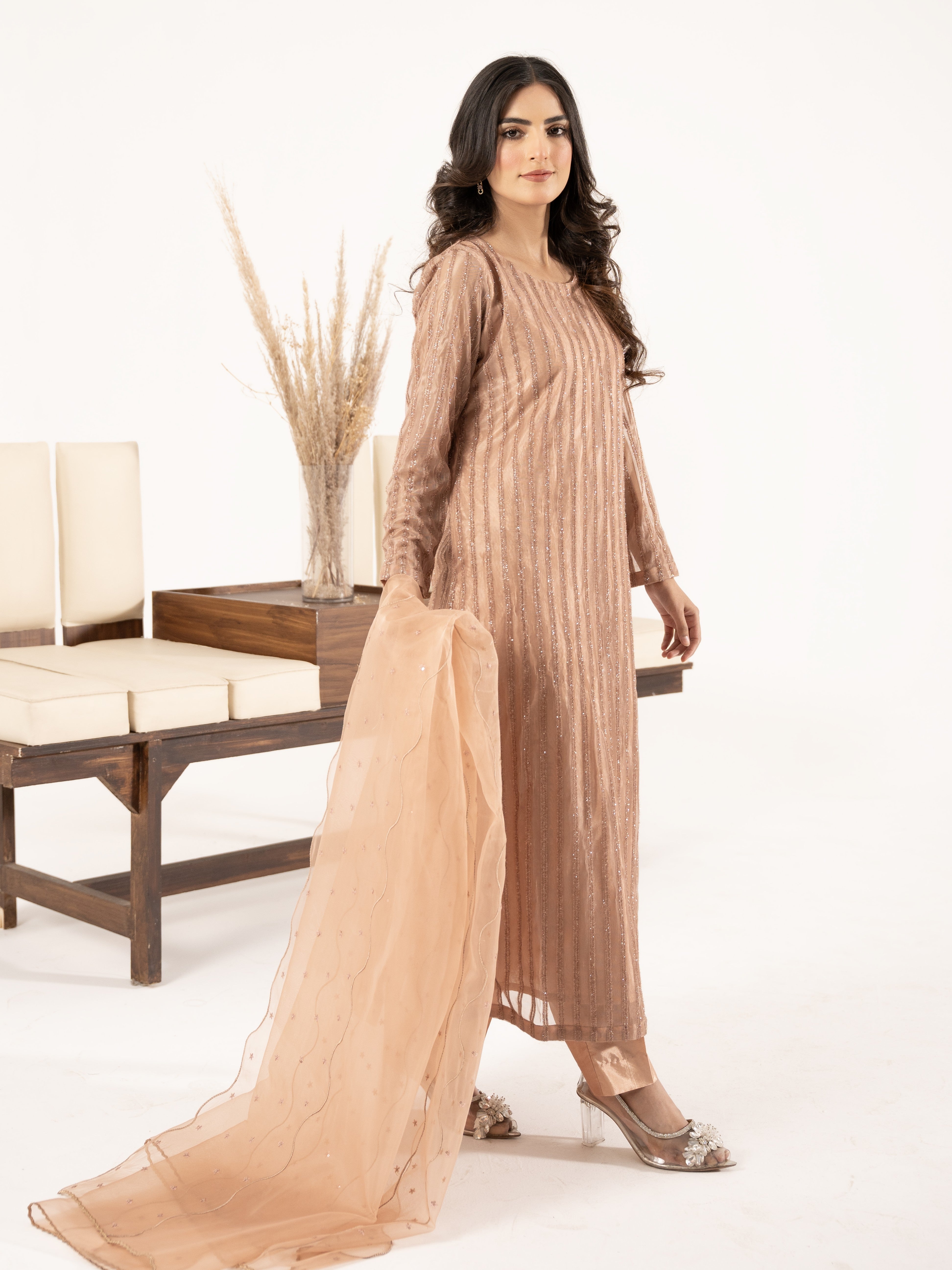 Moonlight 3pc Suit- Rose Pink