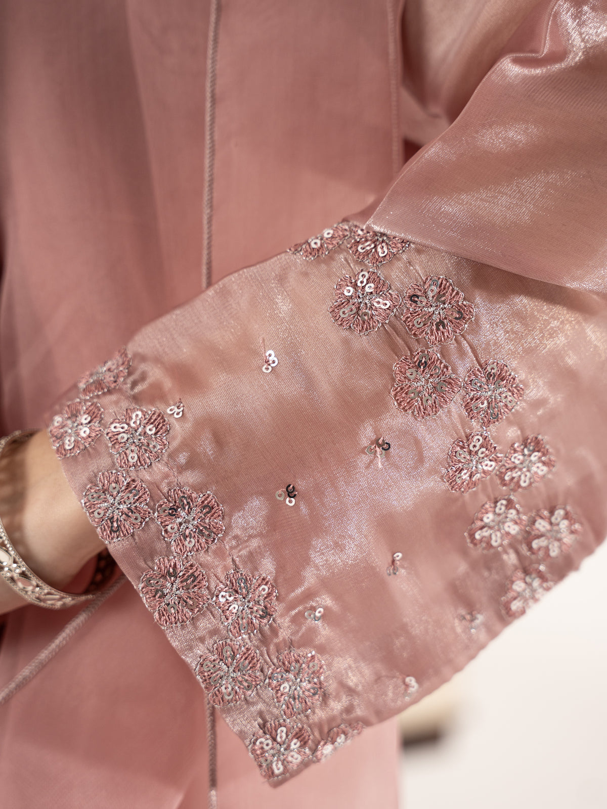 Sheesha Silk 3pc Suit-Lavender Pink