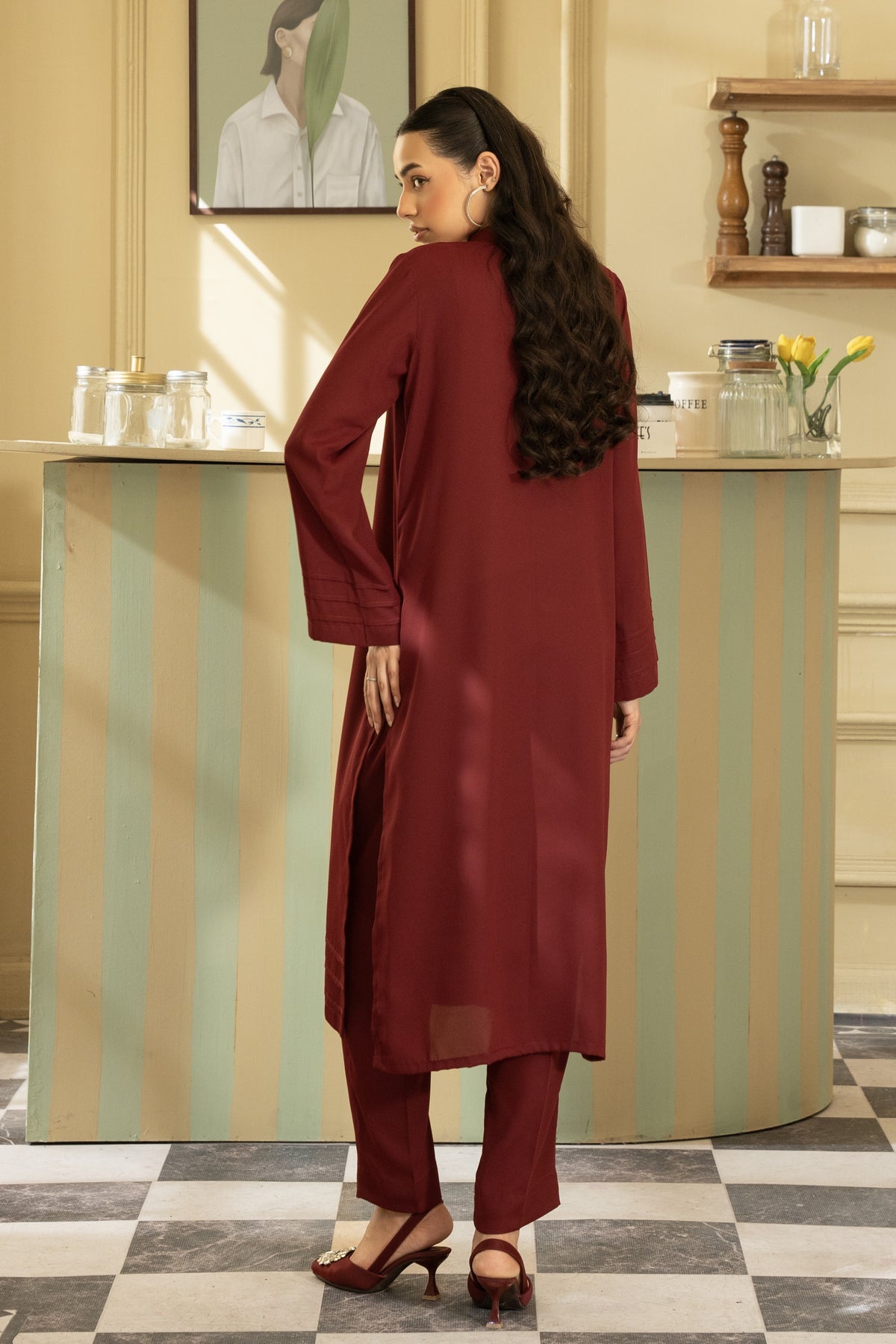 Coord Set- Maroon