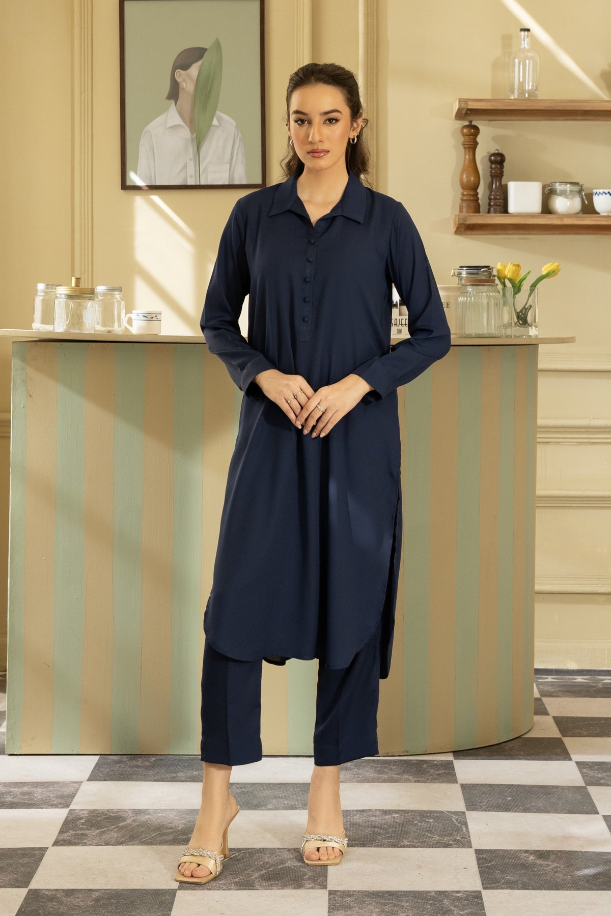 Coord Set- Navy Blue