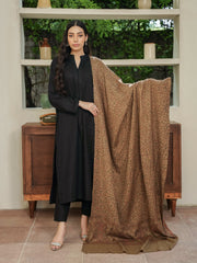 Pashmina Heavy Needlework Shawl- Beige