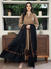 Black Pashmina Handmade Kingri Shawl