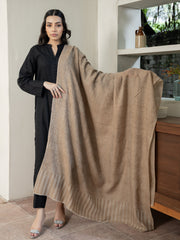 Beige Kashmiri Pashmina Wool Shawl