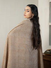 Beige Kashmiri Pashmina Wool Shawl