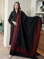Black Kashmiri Pashmina Wool Shawl