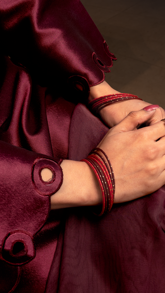 Dark Fuchsia Pink Silk 3pc Suit