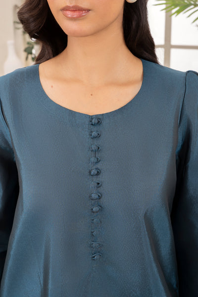 Farshi Silk Set- Dark Teal